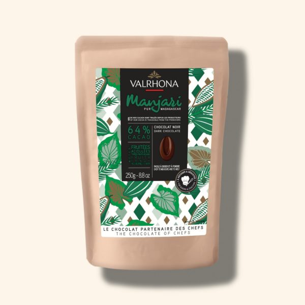 Chocolat noir pour la pâtisserie Manjari 64% - 250g - VALRHONA