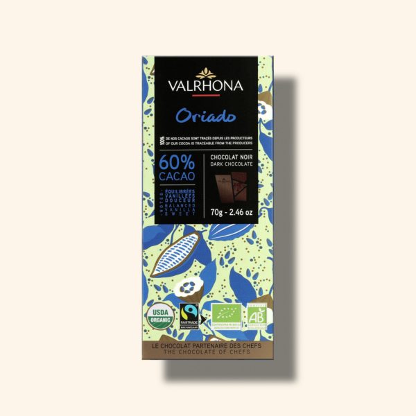 Tablette chocolat noir Oriado 60% - 70g - VALRHONA