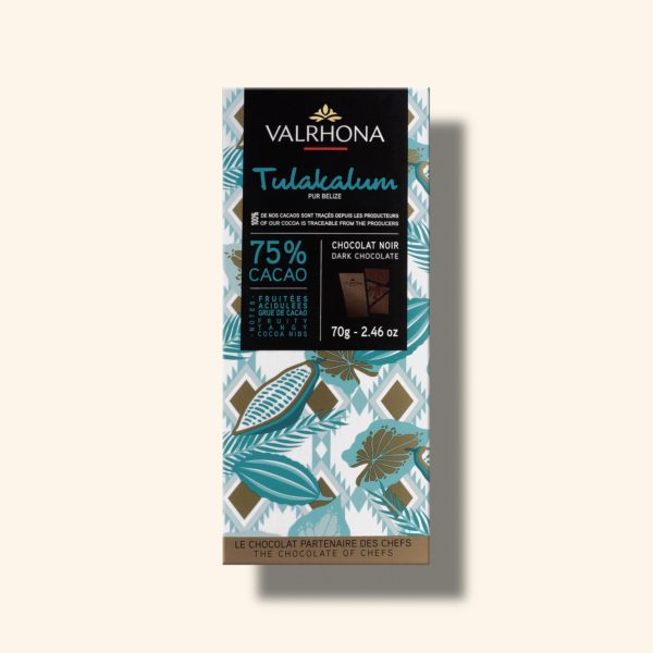 Tablette chocolat noir Tulakalum 75% - 70g - VALRHONA
