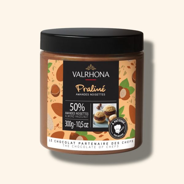 Praliné lisse amandes et noisettes fruité 50% - 300g - VALRHONA