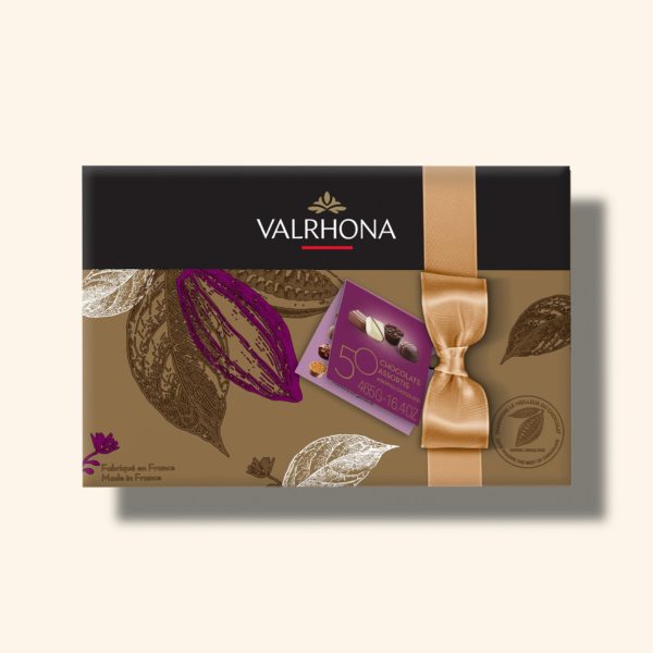 Ballotin 50 bonbons de chocolat assortis - 14 variétés - VALRHONA