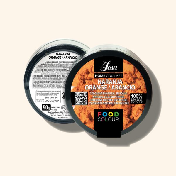 Produit alimentaire colorant orange en poudre - 20g - SOSA