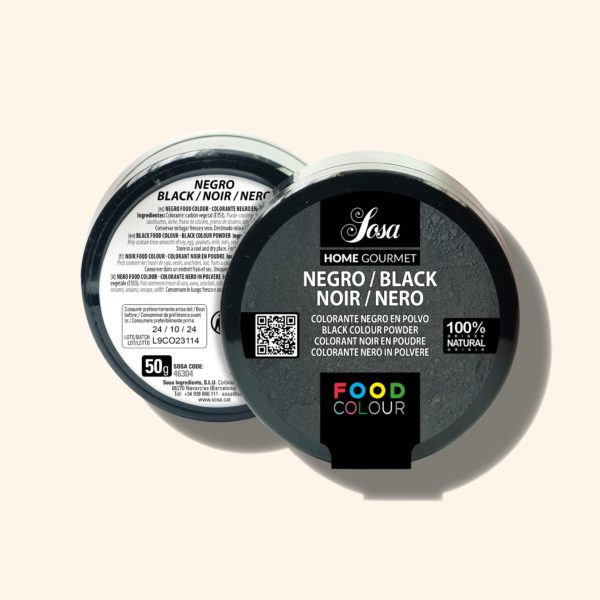 Produit alimentaire colorant noir en poudre - 20g - SOSA
