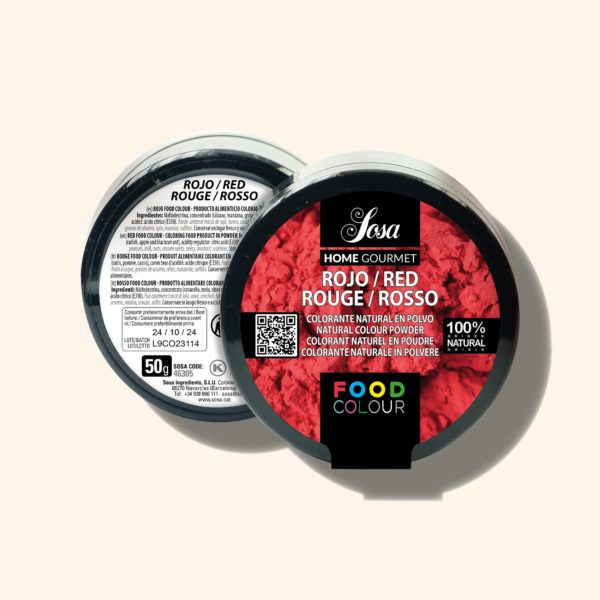 Produit alimentaire colorant rouge en poudre - 20g - SOSA