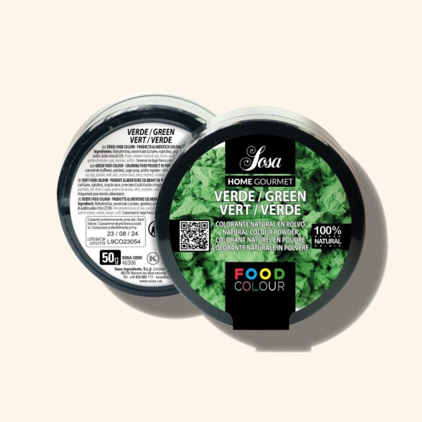 Produit alimentaire colorant vert en poudre - 20g - SOSA