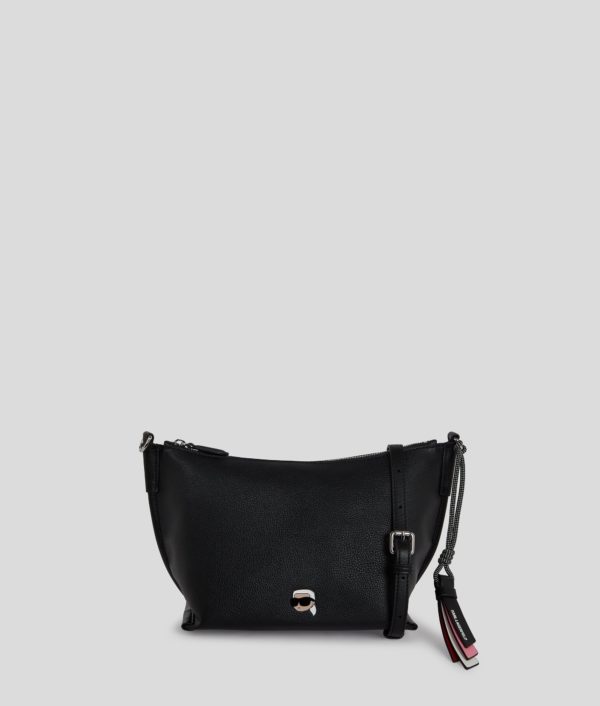 Karl Lagerfeld, Ikon Grainy Shoulder Bag, Femme, Noir, Taille: X00