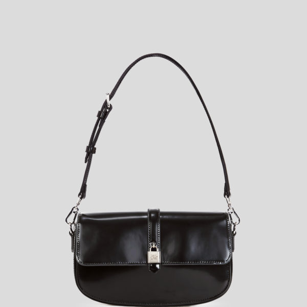 Karl Lagerfeld, K/autograph Leather Shoulder Bag, Femme, Noir, Taille: X00