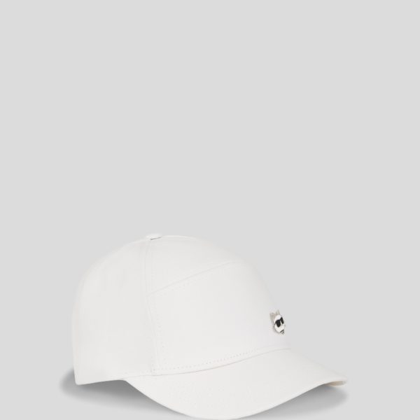Karl Lagerfeld, Ikon Choupette Pin Cap, Femme, Blanc Cassé, Taille: X00