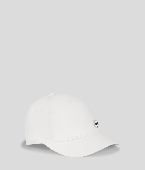 Karl Lagerfeld, Ikon Choupette Pin Cap, Femme, Blanc Cassé, Taille: X00