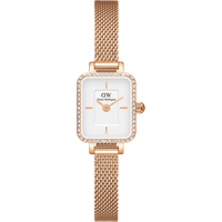 Daniel Wellington DW Montre 15.4x18.2mm Quadro Mini Lumine Bezel Rose Gold