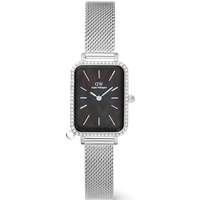 Daniel Wellington DW Montre 20x26mm Quadro Crystal Zodiac Sterling Silver