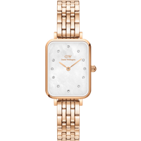 Daniel Wellington DW Montre 20x26mm Quadro Lumine 5-Link Melrose Rose Gold