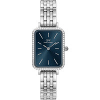 Daniel Wellington DW Montre 20x26mm Quadro Lumine Bezel 5-Link Arctic S Silver