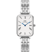 Daniel Wellington DW Montre 20x26mm Quadro Roman Numerals 5-Link Silver