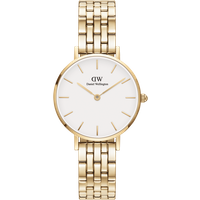 Daniel Wellington DW Montre 28mm Petite 5-Link Evergold Gold