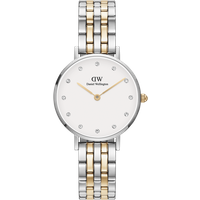 Daniel Wellington DW Montre 28mm Petite Lumine 5-link two-tone Silver