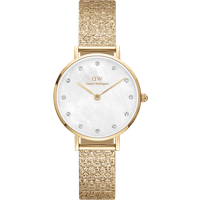 Daniel Wellington DW Montre 28mm Petite Lumine Pressed Piano Gold
