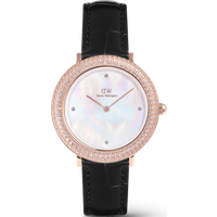 Daniel Wellington DW Montre 32mm Crystalline Bezel Black Croc Rose Gold