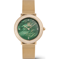 Daniel Wellington DW Montre 32mm Crystalline Bezel Evergold Green Gold