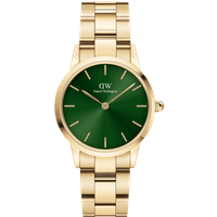 Daniel Wellington DW Montre 28mm Iconic Link Emerald Gold