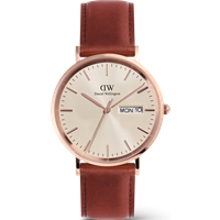 Daniel Wellington DW Montre 40mm Classic Day Display St Mawes Rose Gold Champagne