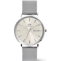 Daniel Wellington DW Montre 40mm Classic Day Display Sterling Champagne Silver