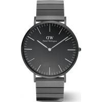 Daniel Wellington DW Montre 40mm Classic Piano Link Onyx Unitone Black