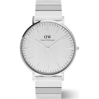 Daniel Wellington DW Montre 40mm Classic Piano Link Silver Unitone