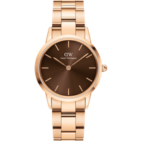 Daniel Wellington DW Montre 32mm Iconic Link Amber Rose Gold