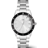 Daniel Wellington DW Montre 40mm Iconic Paradigma Link Black Bezel Silver