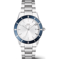 Daniel Wellington DW Montre 40mm Iconic Paradigma Link Blue Bezel Silver