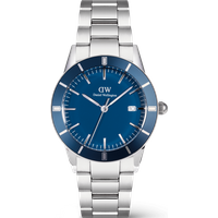 Daniel Wellington DW Montre 40mm Iconic Paradigma Link Blue Enamel Silver