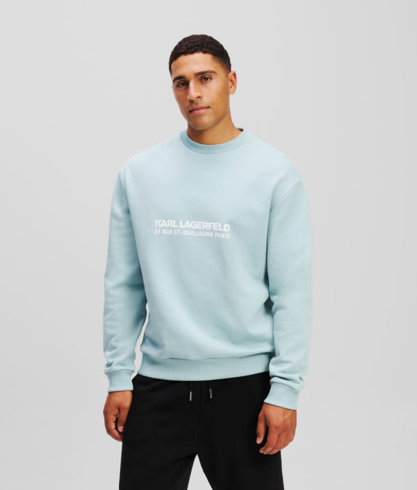 Karl Lagerfeld, Sweat-shirt Rue St-guillaume, Homme, Bleu, Taille: LXXL