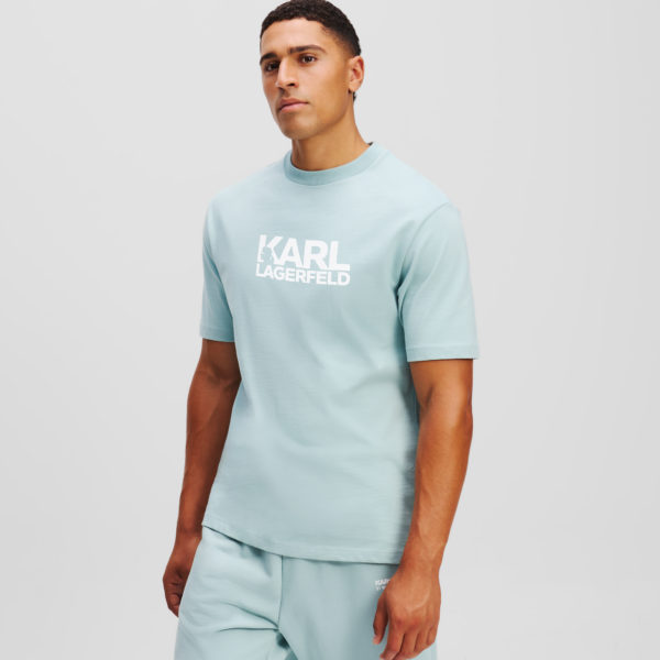 Karl Lagerfeld, T-shirt Logo, Homme, Bleu, Taille: LXXL