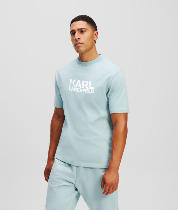 Karl Lagerfeld, T-shirt Logo, Homme, Bleu, Taille: LXXL