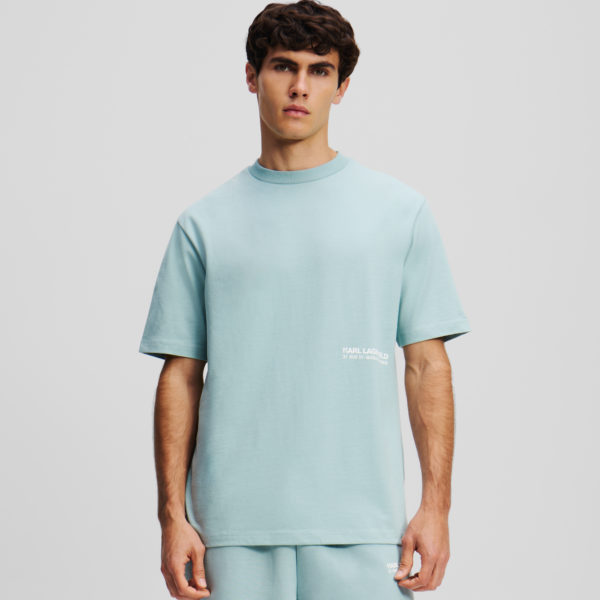 Karl Lagerfeld, T-shirt Rue St-guillaume, Homme, Bleu, Taille: LXXL