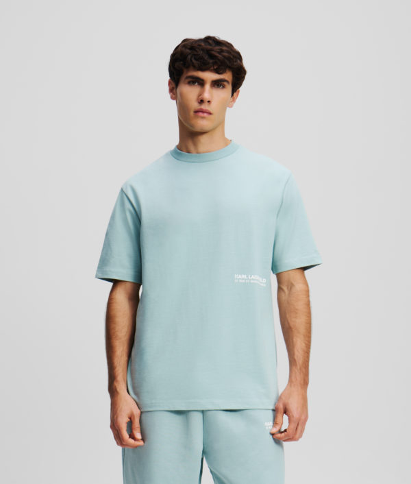 Karl Lagerfeld, T-shirt Rue St-guillaume, Homme, Bleu, Taille: LXXL