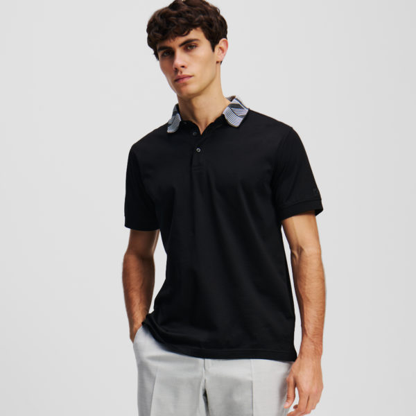 Karl Lagerfeld, Polo, Homme, Noir, Taille: LXXL