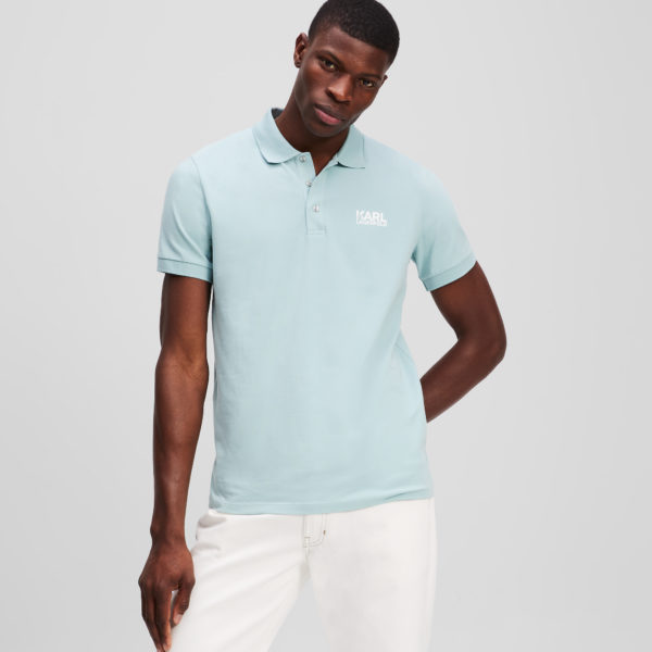 Karl Lagerfeld, Polo Logo, Homme, Bleu, Taille: LXXL
