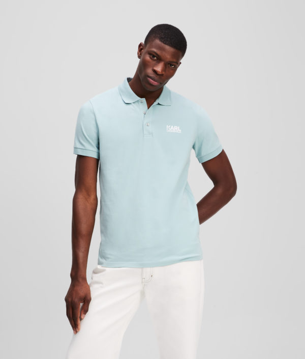Karl Lagerfeld, Polo Logo, Homme, Bleu, Taille: LXXL