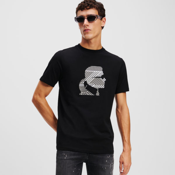 Karl Lagerfeld, T-shirt Imprimé Karl, Homme, Noir, Taille: LXXL