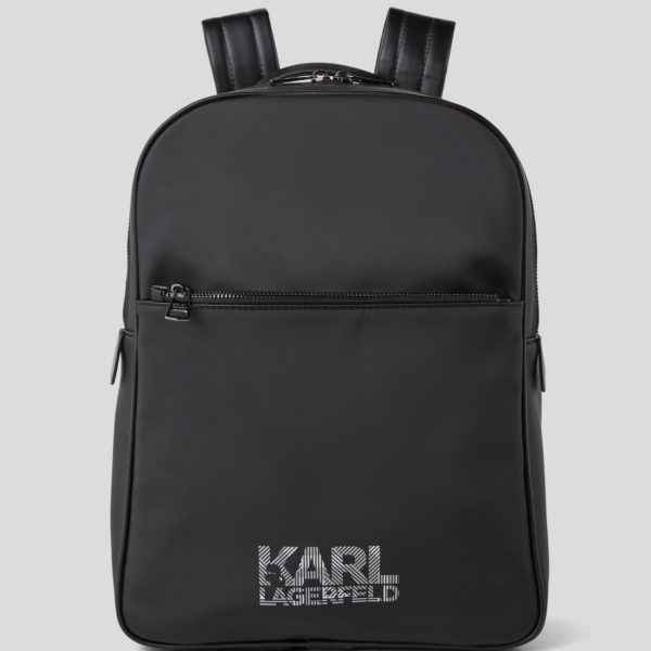 Karl Lagerfeld, Sac À Dos Avec Logo, Homme, Noir, Taille: L00
