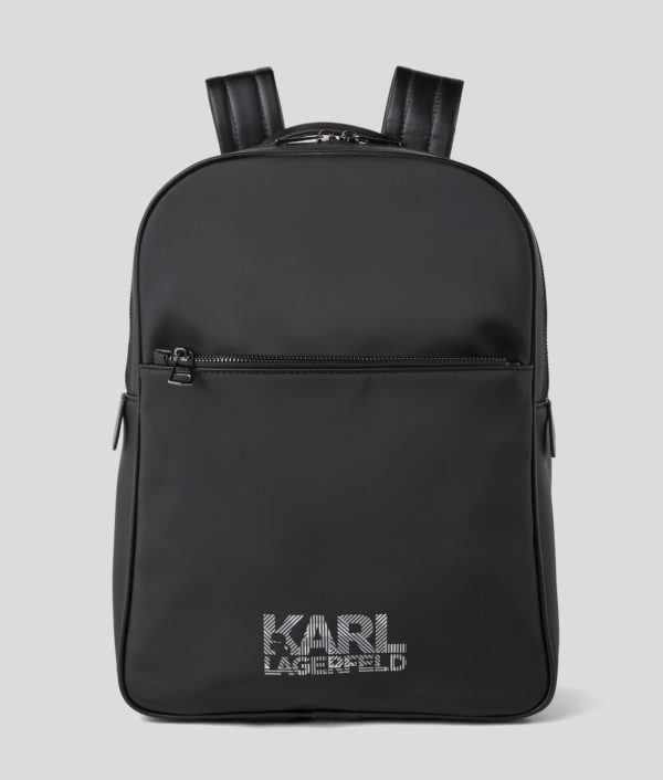 Karl Lagerfeld, Sac À Dos Avec Logo, Homme, Noir, Taille: L00