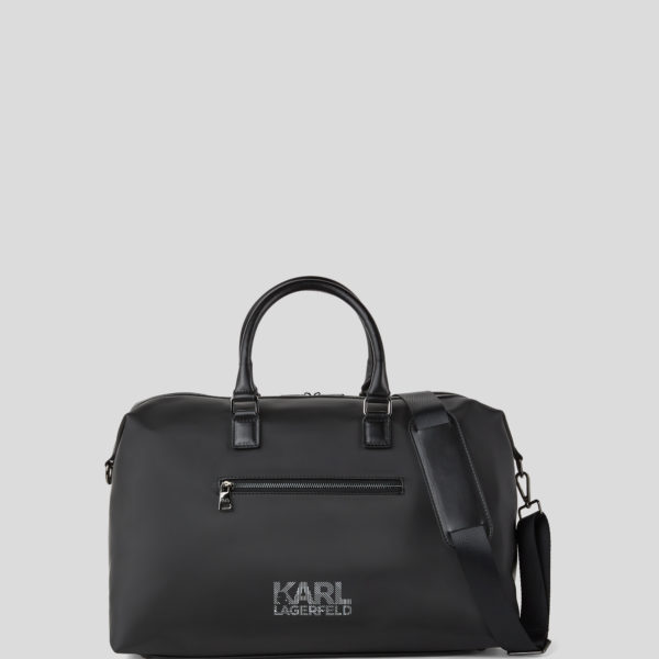 Karl Lagerfeld, Sac De Week-end Avec Logo, Homme, Noir, Taille: L00