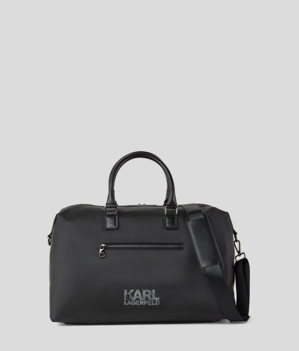 Karl Lagerfeld, Sac De Week-end Avec Logo, Homme, Noir, Taille: L00