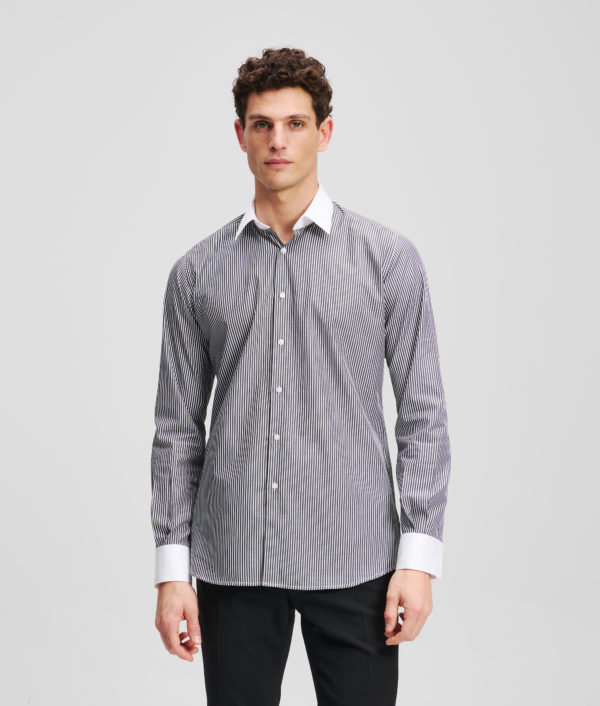 Karl Lagerfeld, Chemise K/autograph, Homme, Noir/Blanc, Taille: L45