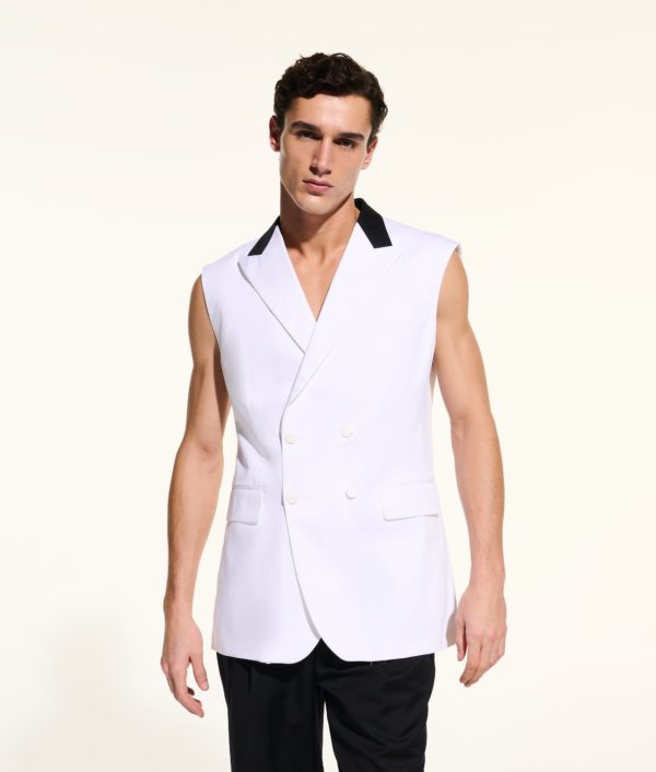 Karl Lagerfeld, Gilet Kl Studio, Homme, Blanc, Taille: L56