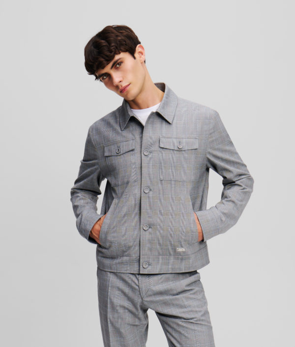 Karl Lagerfeld, Veste Légère, Homme, Noir/Blanc, Taille: L56