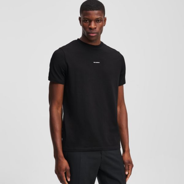 Karl Lagerfeld, T-shirt À Col Rond, Homme, Noir, Taille: LXXL
