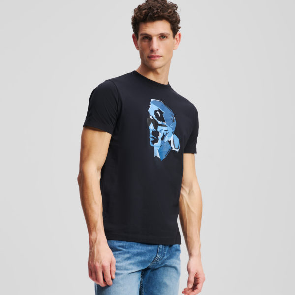 Karl Lagerfeld, T-shirt Avec Broderie Karl, Homme, Marine, Taille: LXXL